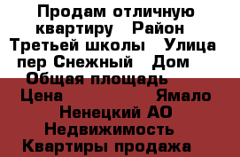 Продам отличную квартиру › Район ­ Третьей школы › Улица ­ пер.Снежный › Дом ­ 4 › Общая площадь ­ 56 › Цена ­ 4 300 000 - Ямало-Ненецкий АО Недвижимость » Квартиры продажа   